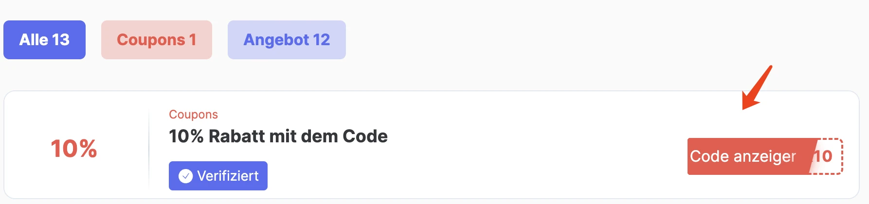 1. Click on "Get Code".