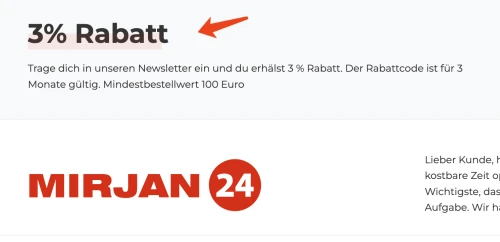 Mirjan24 Rabattcode
