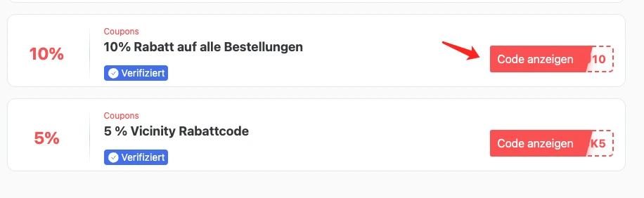 1. Klicken Sie auf "Code anzeigen".