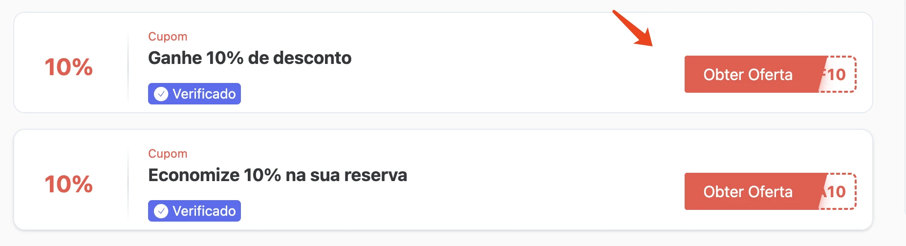 1. Clique em “Obter Cupom“.
