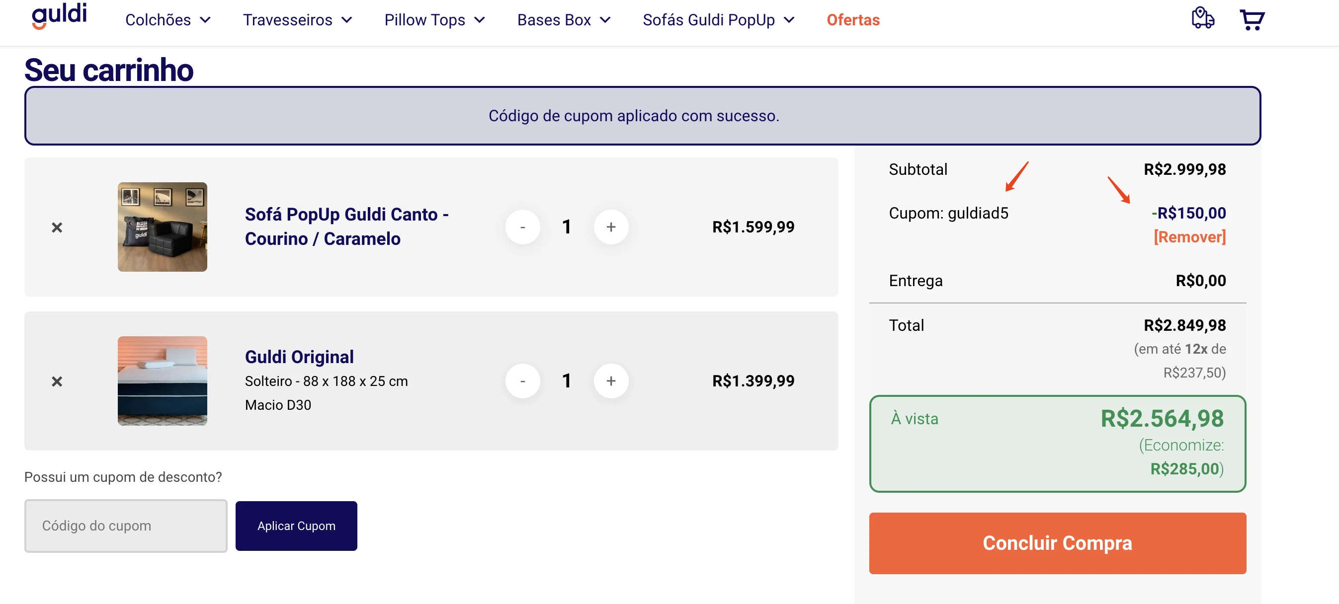 4. Clique em "Aplicar" e aproveite a economia.